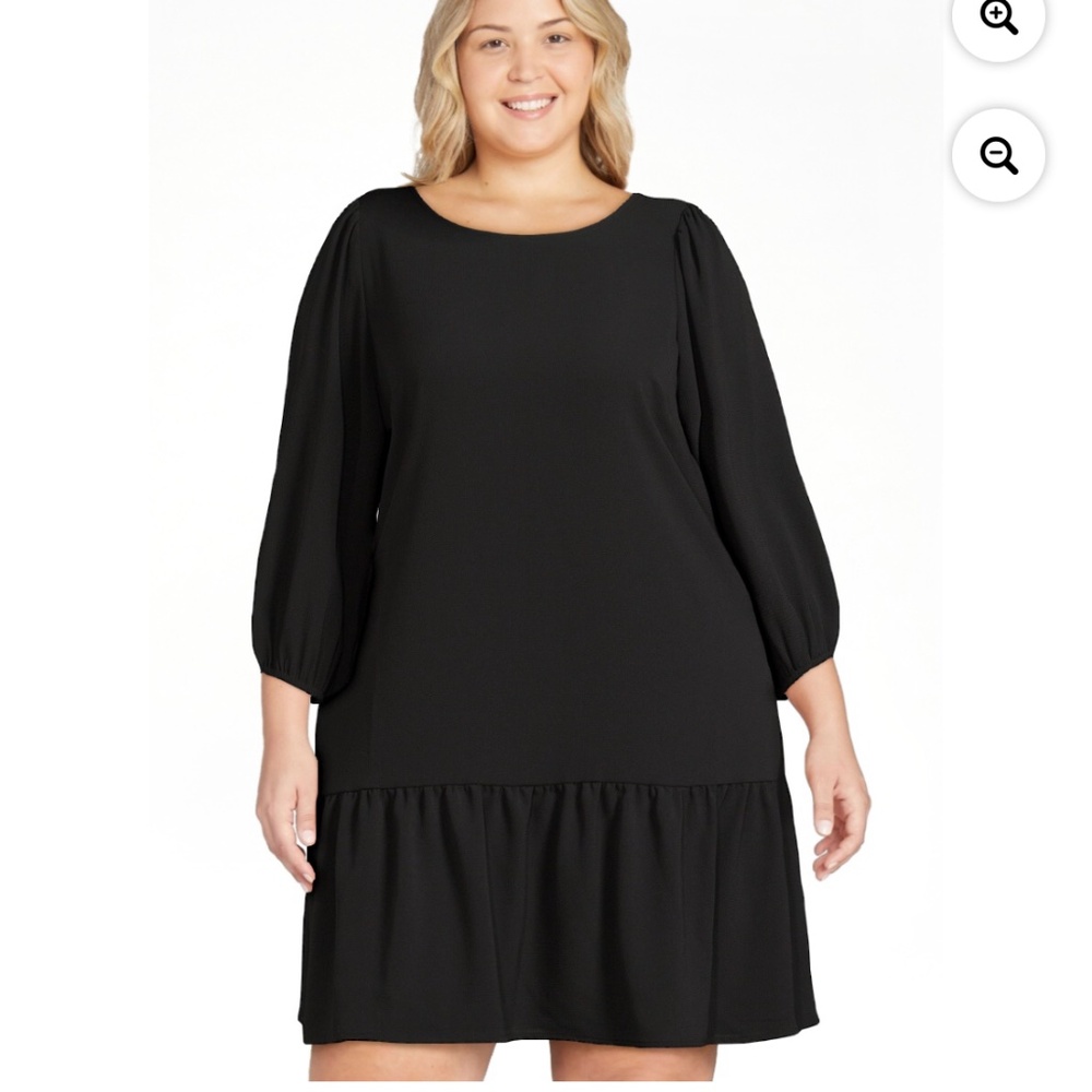 Just My Size Women’s Plus Black Tiered Dress Size 1X